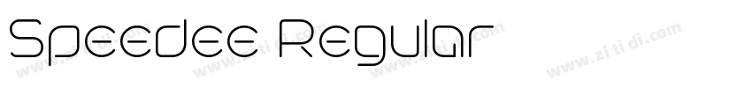 Speedee Regular字体转换